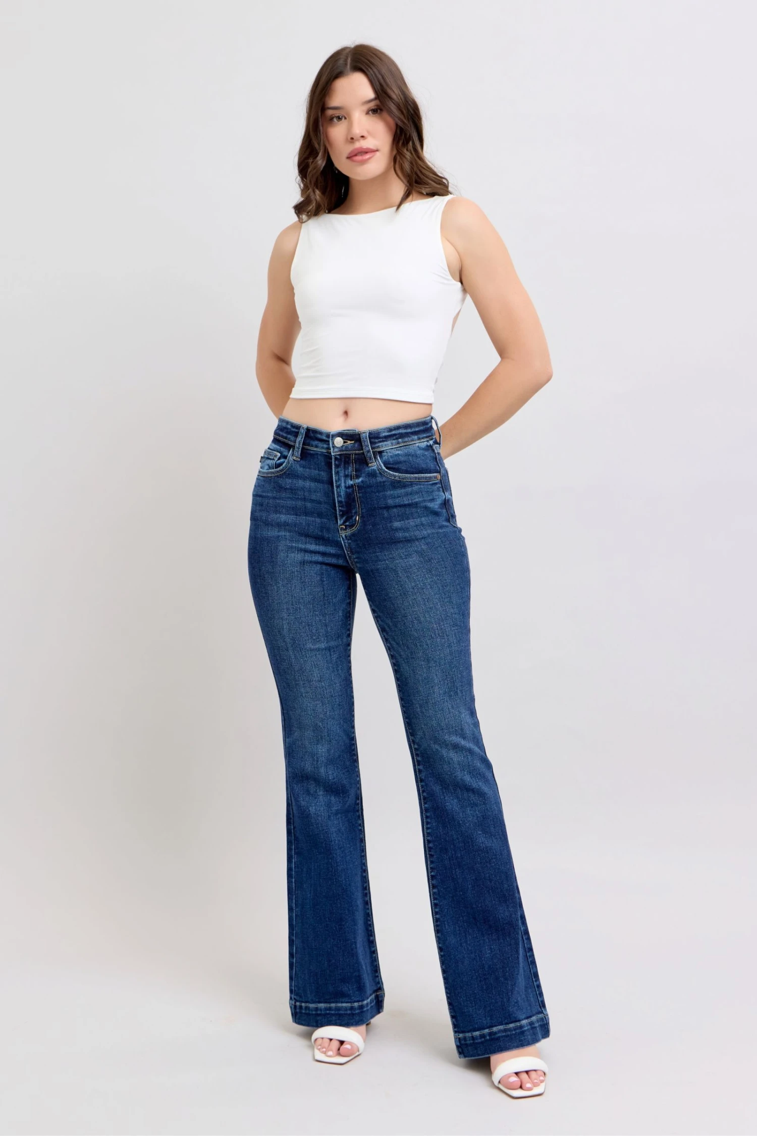 Judy Blue Full Size High Rise Flare Jeans With Pockets Plus Size 18 Judy Blue Full Size High Rise Flare Jeans With Pockets Plus Size - Image 16