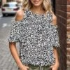 Heimish Full Size Leopard Round Neck Cold Shoulder T-Shirt Plus Size -Little Loom Store bdec0572 766d 413f b2bf b6c126003a06 Min