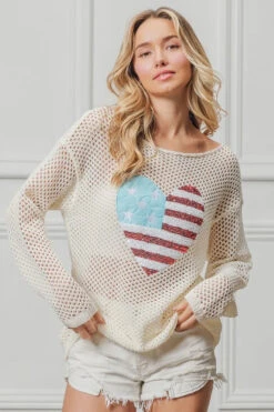 BiBi Sequin American Flag Heart Knit Up -Little Loom Store be207ae1c5de45cd8ccebec01fd78d68 Max Origin