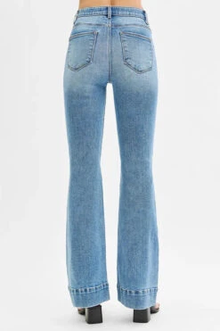 RISEN Full Size Tummy Control Elastic Band High Rise Flare Jeans Plus Size -Little Loom Store be50a7e7b6c1452b9ebf4af8553834bc Max Origin