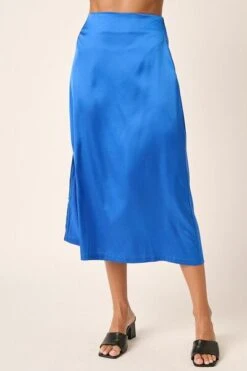 Mittoshop Side Slit Satin Midi Skirt -Little Loom Store bf1cc92c 2d63 4ab9 8697 52d643e0d2e2 Min
