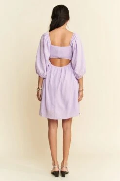 Davi & Dani Self-Tie Puff Sleeve Smocking Open Back Mini Dress -Little Loom Store c10fd0440cb24d66a0c7a3929e05dfa1 Max Origin