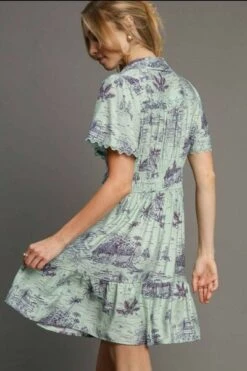 Umgee Full Size Landscape Print Collared Mini Dress Plus Size -Little Loom Store c1c5ae16 86ba 4f8a 9a5b 770a491fadf5 Min