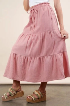 VERY J Elastic Waist Tiered Maxi Skirt -Little Loom Store c3d96b747d6a4fc58555462720b761e2 Max Origin