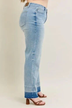 Judy Blue Full Size Mr Release Hem Wide Leg Jeans Plus Size 27 Judy Blue Full Size Mr Release Hem Wide Leg Jeans Plus Size -Little Loom Store c4e70f9e 58de 41be bf3d 94b609ea7c20 Max Origin