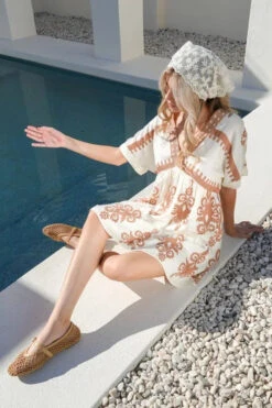 VERY J Printed V-Neck Woven Mini Dress -Little Loom Store c4ea460bd4a749adbec0a484a7d4a409 Max Origin