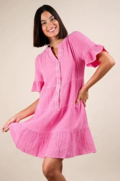 VERY J Plus Size Mineral Washed Woven Mini Dress -Little Loom Store c5b3f12e662748a19f2245990354c089 Max Origin