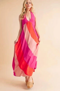 Aemi+Co Color Block Sleeveless Maxi Dress -Little Loom Store c6a0033fbdeb4de9b975e32642fc617b Max Origin