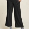 Davi & Dani Wide Leg Mid-Rise Pants