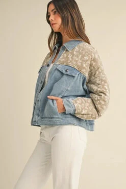 MABLE Quilted Paisley Print Contrast Denim Jacket -Little Loom Store c86ff9505049419e8cac51672b450cf1 Max Origin