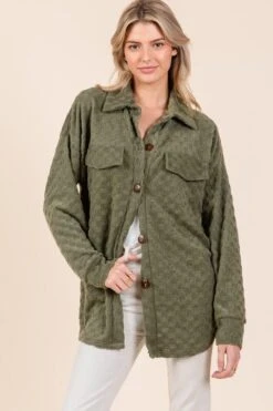 BOMBOM Checkered Button Down Dropped Shoulder Shacket -Little Loom Store c8a7c1a6 8580 4712 9b9d aed42ba6e89c Max