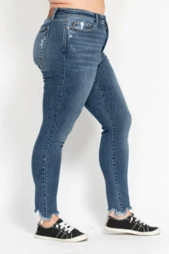Judy Blue Plus Size High Waist Skinny Jeans With Destroy & Shark Bit Hem -Little Loom Store c993c614 b151 4602 bebb bdba4609c299 Max Origin