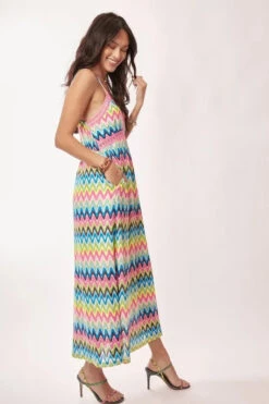 Davi & Dani Multi Color Crochet Lace Midi Dress -Little Loom Store c9c22f44a8914d3cb26cdf7449177b74 Max Origin