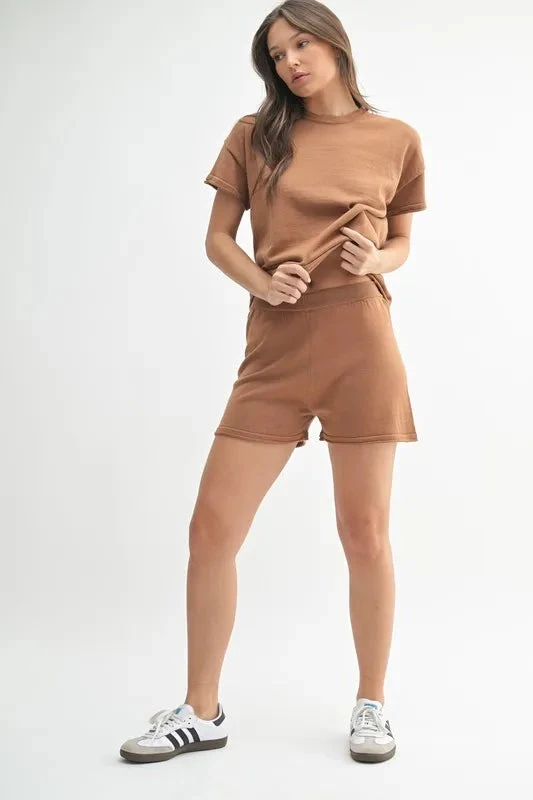 MONO B Easy Breezy Top And Shorts Sweater Set 8 MONO B Easy Breezy Top And Shorts Sweater Set - Image 6