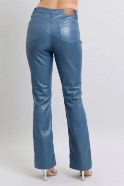 Judy Blue Full Size High Waist Tummy Control Faux Leather Bootcut Pants Plus Size -Little Loom Store cba54c755fc5403d97d5cca19c434cbb Max Origin