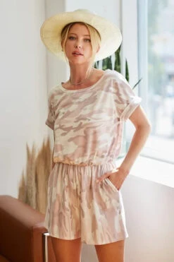 BiBi Camo Print French Terry Romper With Side Pockets -Little Loom Store ce86bd5f162349ebba681ea99257064d Max Origin