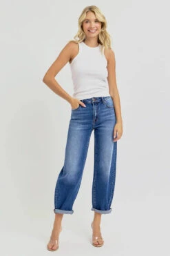 RISEN Full Size High Rise Crop Mild Barrel Jeans Plus Size -Little Loom Store d2989540 d3ec 420a 89ee 62c1ad99b13e Max Origin