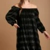 Umgee Off-Shoulder Balloon Sleeve Velvet Mini Dress -Little Loom Store d33c2c06 d0e6 43c5 9d6d d5e9b4030ea8 Max