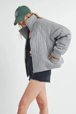 Aemi+Co Zip Up Raglan Sleeve Quilted Jacket -Little Loom Store d3f1e7b2e9e6458ba78ac4b583935779 Max Origin