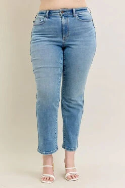 Judy Blue Full Size Hw Vintage Straight Jeans Plus Size -Little Loom Store d402bfac 32f8 4862 b8b5 6c875b62ae39 Max Origin