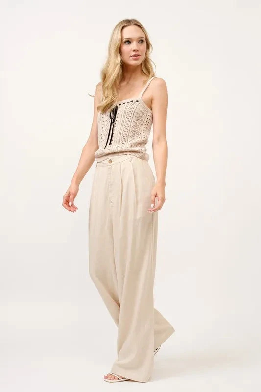 And The Why High-Rise Wide Leg Linen Blended Pants 9 And The Why High-Rise Wide Leg Linen Blended Pants - Image 7