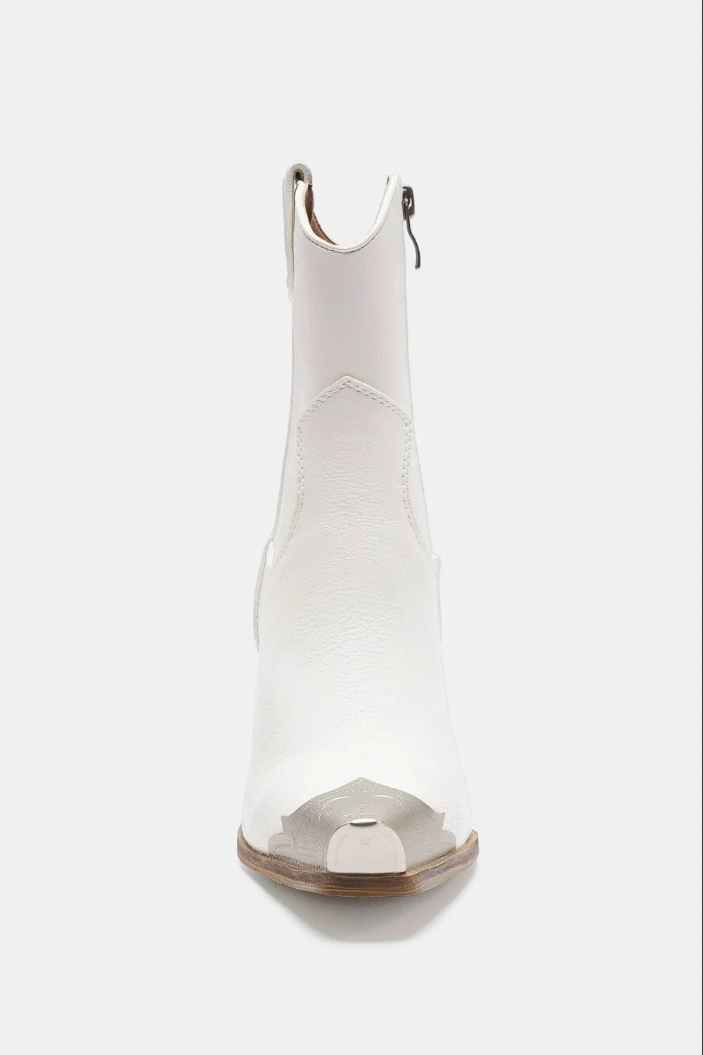 Beast Fashion Faux Leather Block Heel Boots With Side Zippers 8 Beast Fashion Faux Leather Block Heel Boots With Side Zippers - Image 6