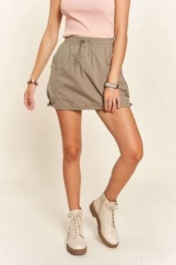 ADORA Drawstring Skort With Pockets