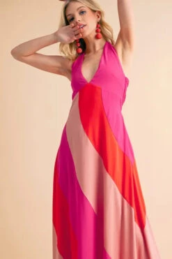 Aemi+Co Color Block Sleeveless Maxi Dress -Little Loom Store d97a2ba62c3e4b1a8f0a4851124f9aeb Max Origin