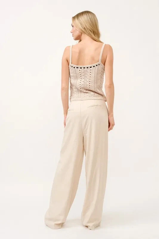 And The Why High-Rise Wide Leg Linen Blended Pants 10 And The Why High-Rise Wide Leg Linen Blended Pants - Image 8