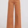 Mittoshop Twill Patch Pocket High Rise Wide Leg Pants