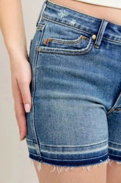 Judy Blue Mr Tummy Control Vintage Wash Release Hem Shorts -Little Loom Store dc667e36925241239ae2e38916a56bd6 Max Origin