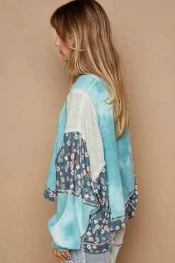 POL Floral Patchwork Round Neck Knit Top -Little Loom Store dcce8b45 38c9 4ac3 b596 472adba411bb Max