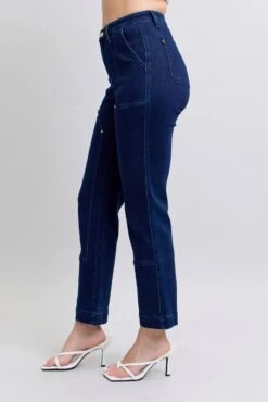 Judy Blue Full Size Hw Work Wear Knee Patch Straight Jeans Plus Size -Little Loom Store de29d62b6f95427fbab0cd60dcd7966b Max Origin