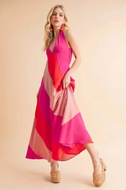 Aemi+Co Color Block Sleeveless Maxi Dress -Little Loom Store e1c97735592149439e5f47d336a26ba1 Max Origin