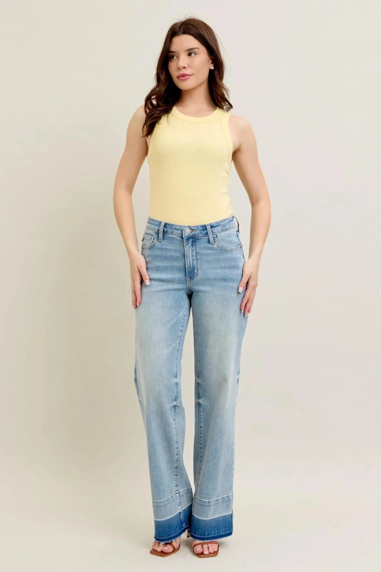 Judy Blue Full Size Mr Release Hem Wide Leg Jeans Plus Size 12 Judy Blue Full Size Mr Release Hem Wide Leg Jeans Plus Size - Image 10