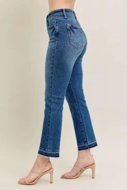 Judy Blue Full Size Hw Vintage Wash Release Hem Kick Flare Jeans Plus Size -Little Loom Store e2b92edbc96044c28312ca7020ec3edd Max Origin
