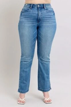 Judy Blue HW Tummy Control Vintage Wash Side Slit Slim Boot Jeans -Little Loom Store e4b2d0a8 6de8 4425 8595 4eecd7984ed2 Min