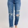 Judy Blue Full Size Mr Vintage Wash Boyfriend Fit W/ Destroy Jeans Plue Size 2 Judy Blue Full Size Mr Vintage Wash Boyfriend Fit W/ Destroy Jeans Plue Size -Little Loom Store e4cc8cafd9a44dfcbc667e6af8ffd1bf Max Origin