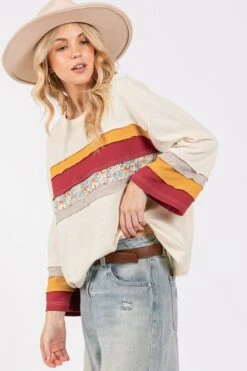 SAGE + FIG French Terry Color Block T-Shirt -Little Loom Store e5e1602d 44c2 4547 8619 834a0eaeca61 Max