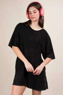 VERY J Mineral Washed Oversized Knit Comfy Romper -Little Loom Store e62f14eab065407f96e341e3145bd83d Max Origin