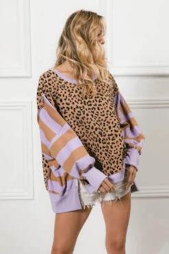 BiBi Leopard And Stripe Mixed Top 27 BiBi Leopard And Stripe Mixed Top -Little Loom Store e6869439859145e3a640fec9e41a1419 Max Origin