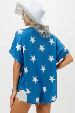 BiBi Fourth Of July Star Knit T-Shirt -Little Loom Store e692d8c5523a49db9de8f8e10f941f08 Max Origin