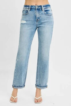 RISEN Full Size High Rise Ankle Boyfriend Distressed Jeans Plus Size -Little Loom Store e7f75538 b161 4d9f 98ee 43ffba0c3a7c Max