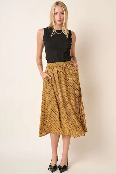 Mittoshop Printed Midi Skirt 3 Mittoshop Printed Midi Skirt
