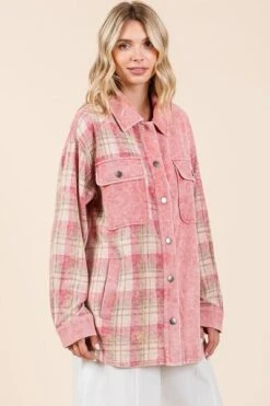 Mittoshop Plaid Button Down Drop Shoulder Jacket -Little Loom Store e8c92239 d58e 453a 98f9 28d81ddcd173 Min