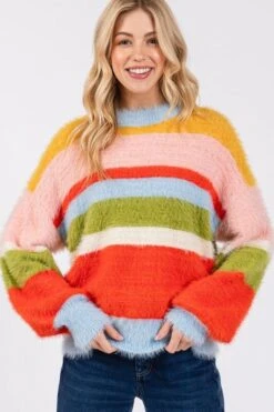 SAGE + FIG Color Block Round Neck Dropped Shoulder Sweater -Little Loom Store ed8ca18d af5b 47d2 8755 e708cfc1aba9 Max