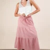 VERY J Elastic Waist Tiered Maxi Skirt -Little Loom Store ee71235f130d4960951b3a60b62ea4e4 Max Origin