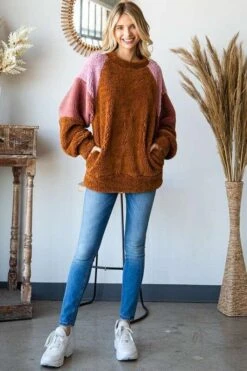Culture Code Color Block Faux Fur Raglan Sleeve Sweatshirt 10 Culture Code Color Block Faux Fur Raglan Sleeve Sweatshirt -Little Loom Store eee4a2a2 998b 4ac4 b6f3 a71fb1eb475f Max