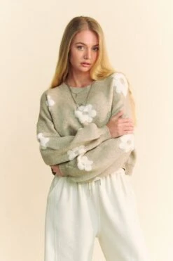 Davi & Dani Floral Drop Shoulder Cropped Sweater 11 Davi & Dani Floral Drop Shoulder Cropped Sweater -Little Loom Store ef089062 fd3d 4311 ba82 54b31f30e133 Max