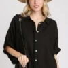 Umgee Full Size Linen Blend Button Down Shirt Plus Size -Little Loom Store f02c7c68 236c 43e3 804a 6294e628681b Min